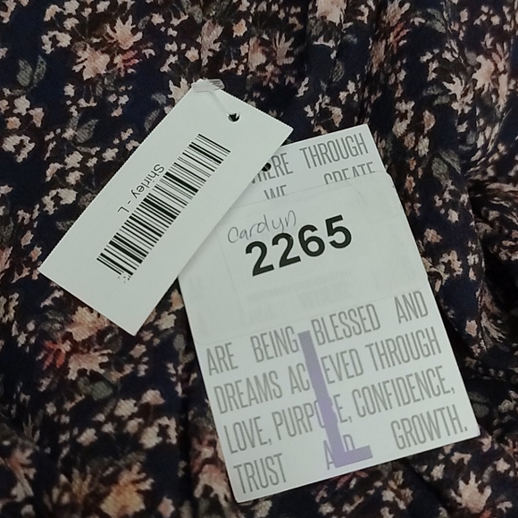 Price Reduced 6/3 Lularoe NWT Shirley Size Large - Picture 2 of 5